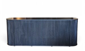Fluted Black MDF Sideboard